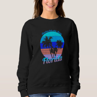 Sweatshirt Apalachicola Bay Florida Retro Tropical Palm Trees