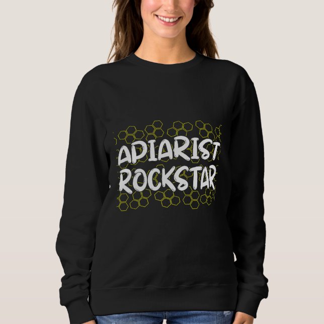 Sweatshirt Apiariste Beekeeper Star Bee Apiculture apiculture (Devant)