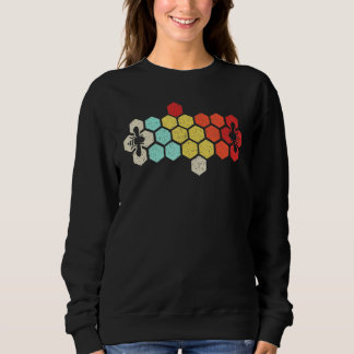 Sweatshirt Apiculteur Apiculture Miel Rétro Vintage Nid d'abe