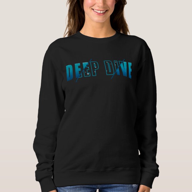 Sweatshirt Apnea Diver Scuba Diving Freedive DeepDive (Devant)