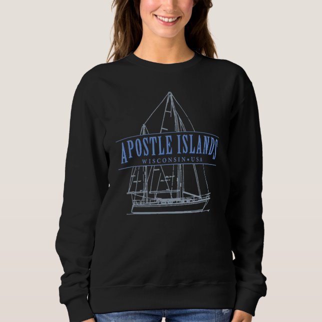 Sweatshirt Apostles Iles Wisconsin Design de voilier (Devant)