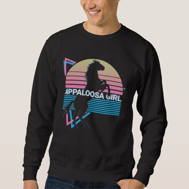 Sweatshirt Appaloosa Girl Retro (Devant)