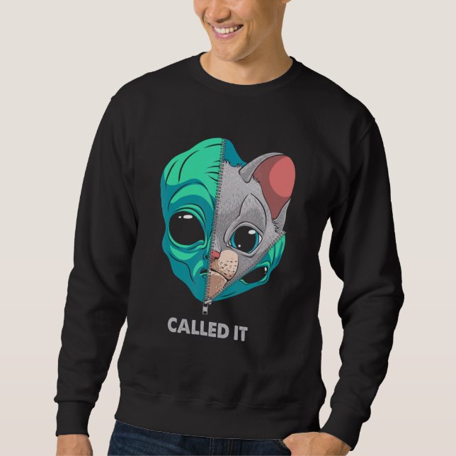 Sweatshirt Appelé Ça Alien Chat Pastel Goth Kitten Astronaut  (Devant)