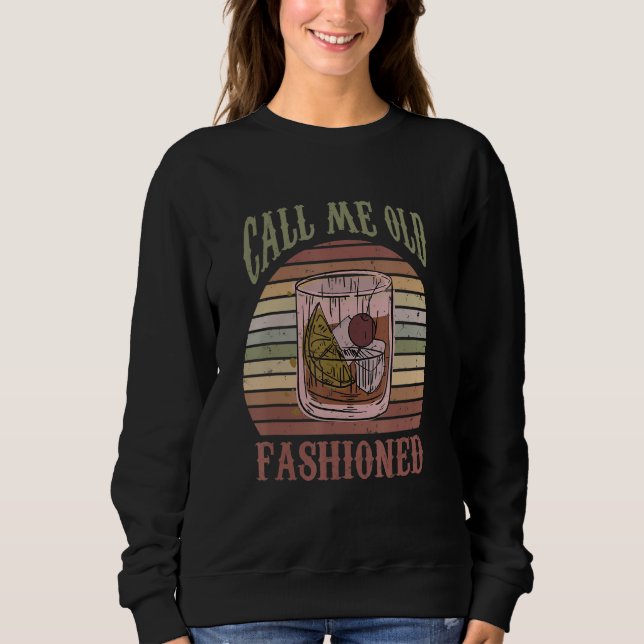 Sweatshirt Appelez-Moi Barman De Style Ancien S Bartending (Devant)