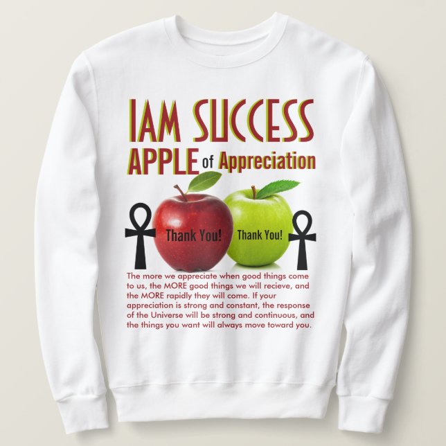 SWEATSHIRT APPLE D'APPRÉCIATION (Design devant)
