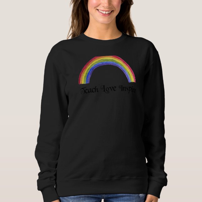 Sweatshirt Appréciation de l'enseignant Enseigner l'amour Ins (Devant)