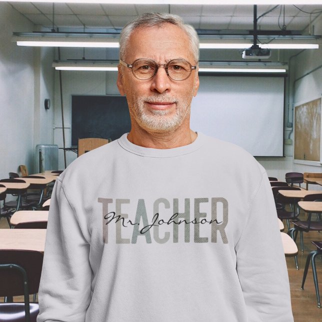 Sweatshirt Appréciation de l'enseignant rétro pour hommes lég (Créateur téléchargé)