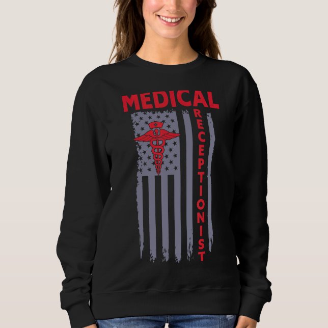 Sweatshirt Appréciation du travailleur de la santé réceptionn (Devant)