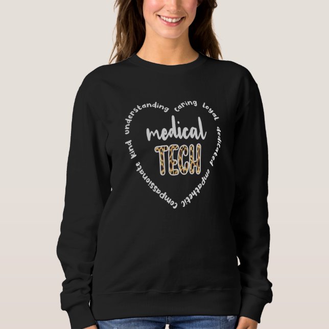 Sweatshirt Appréciation technique Médicale Technologue Médica (Devant)