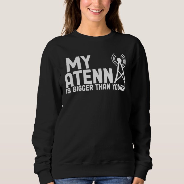 Sweatshirt Apprendre le code Morse de la radio amateur (Devant)