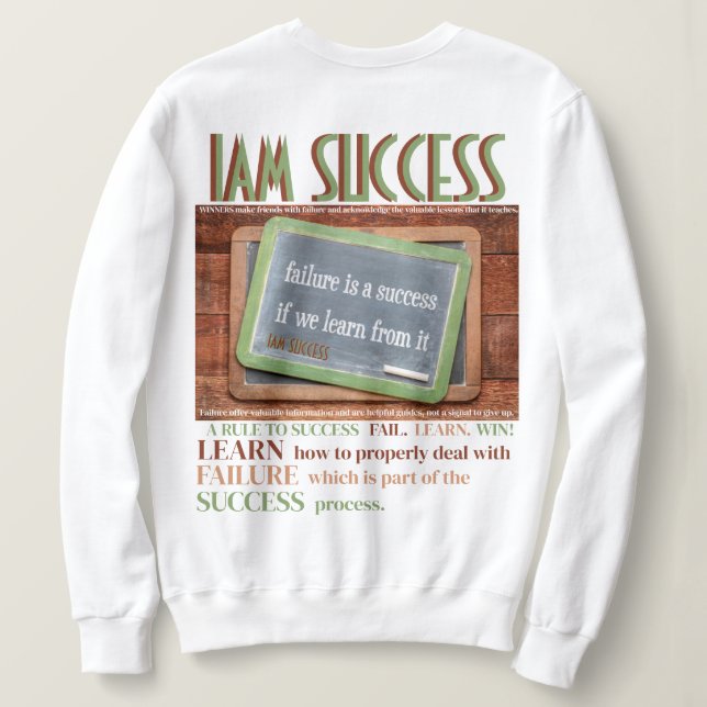 SWEATSHIRT APPRENTISSAGE DE L'ÉCHEC (Design dos)