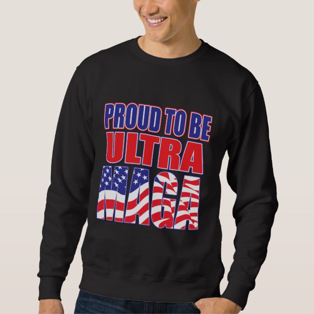 Sweatshirt Appuyer le président Trump (Devant)
