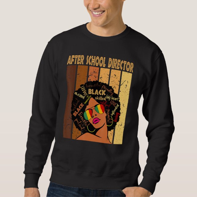 Sweatshirt Après la directrice de l'école Les femmes africain (Devant)