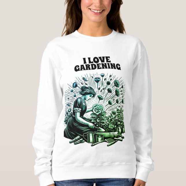 Sweatshirt Après-midi de Garden Lady (Devant)