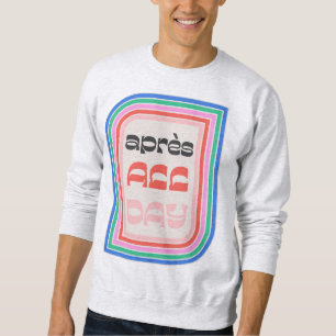 Sweatshirt Après toute la journée les années 70 Retro Strited