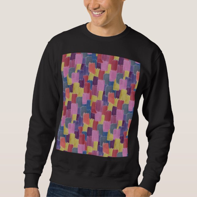 Sweatshirt Aquarelle Abstraite : arrière - plan de splash san (Devant)