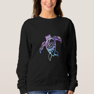 Sweatshirt Aquarelle Abstraite Tortue de mer