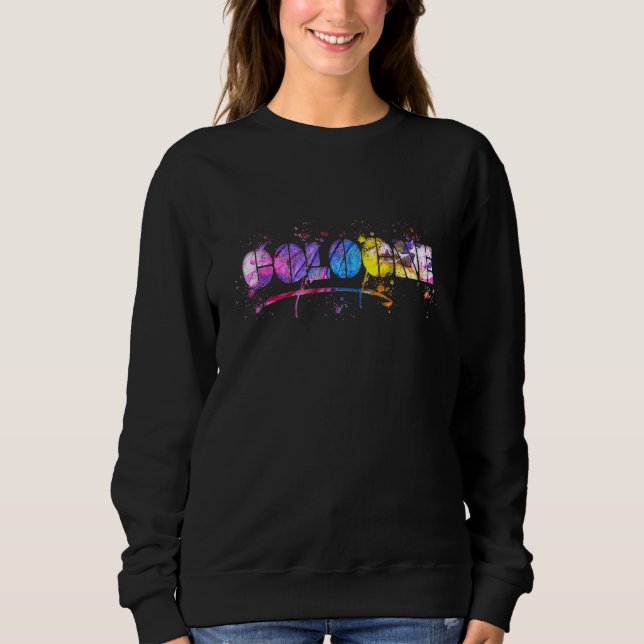 Sweatshirt Aquarelle Cologne Cologne Lettres Souvenir (Devant)