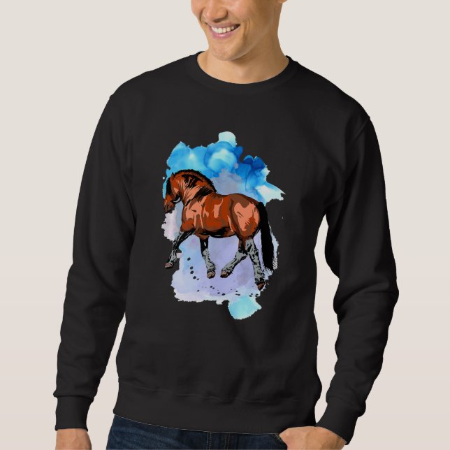 Sweatshirt Aquarelle de la baie (Devant)