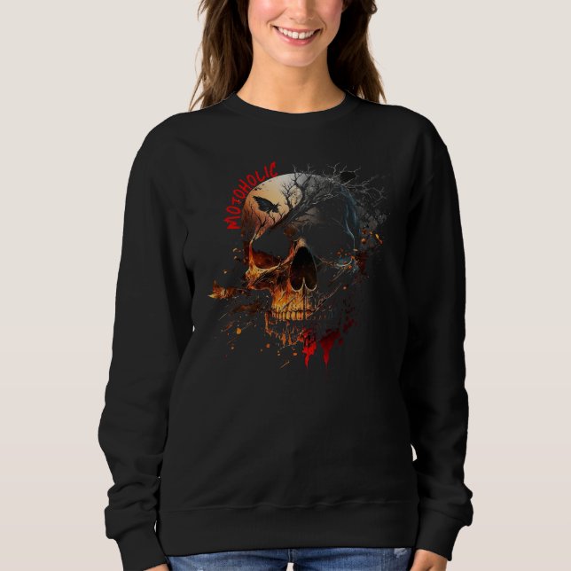 Sweatshirt Aquarelle Motoholic (Devant)