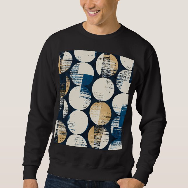 Sweatshirt Aquarelle points cassés, Effet coloré. (Devant)