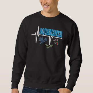 Sweatshirt Aquarium Accessoire Ornemental Poisson Design Aqua