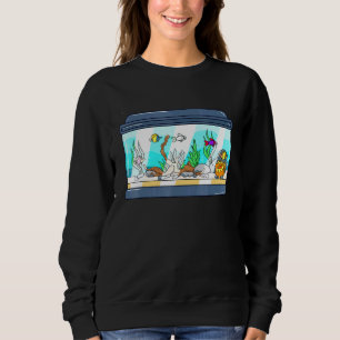 Sweatshirt Aquarium Inspiré Aquarium Lié Pêcheur Des