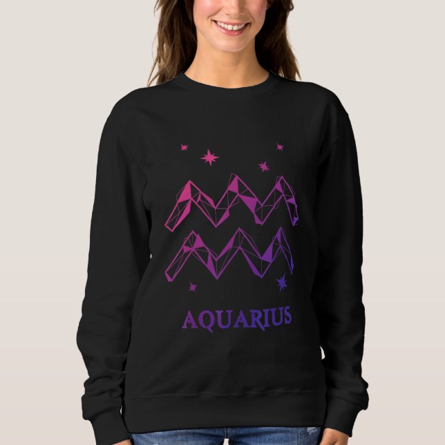 Sweatshirt Aquarius Zodiac (Devant)