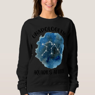 Sweatshirt Aquarius Zodiac Constellation Femmes A