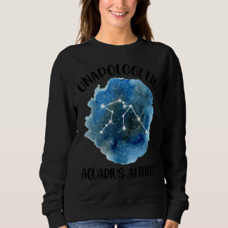 Sweatshirt Aquarius Zodiac Constellation Femmes A