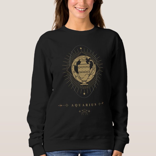Sweatshirt Aquarius zodiac sign (Devant)