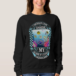 Sweatshirt Aquascapage Aquarium Pêche 3