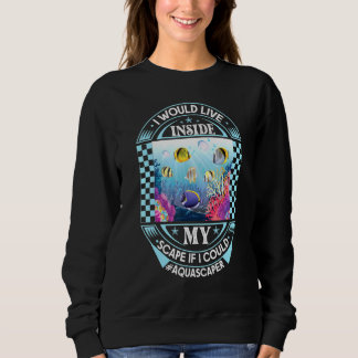 Sweatshirt Aquascapage Aquarium Pêche 3