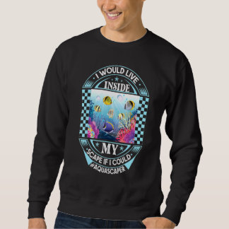 Sweatshirt Aquascapage Aquarium Pêche 3