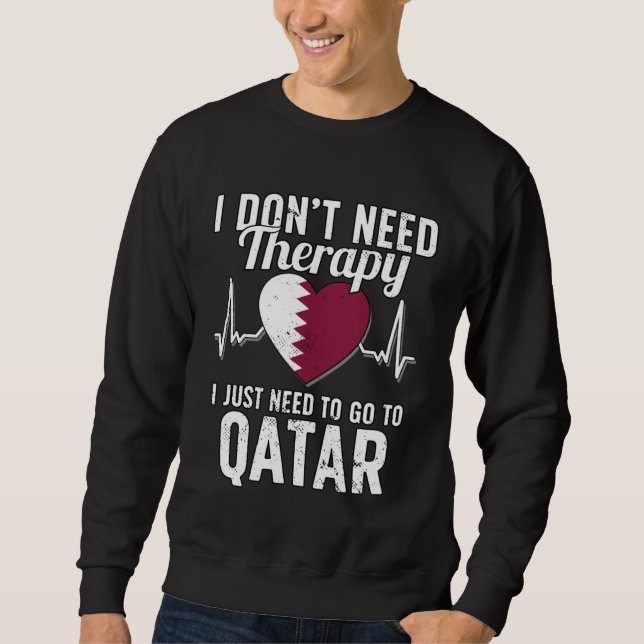Sweatshirt Arab Flag I Qatar Flag I Vacation  I Qatar (Devant)