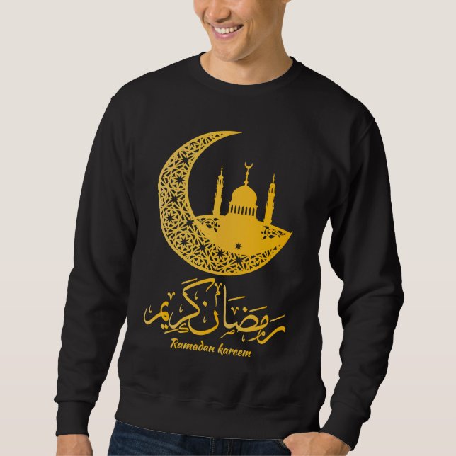 Sweatshirt Arabic Ramadan Kareem Mubarak Decoration Islamic C (Devant)