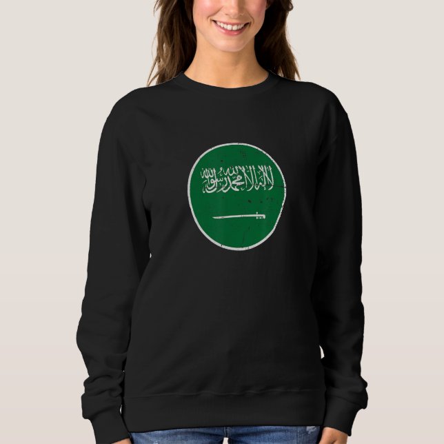 Sweatshirt Arabie Saoudite Drapeau Saoudien Fier 3 (Devant)