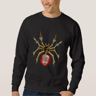 Sweatshirt Araignée en vapeur noire