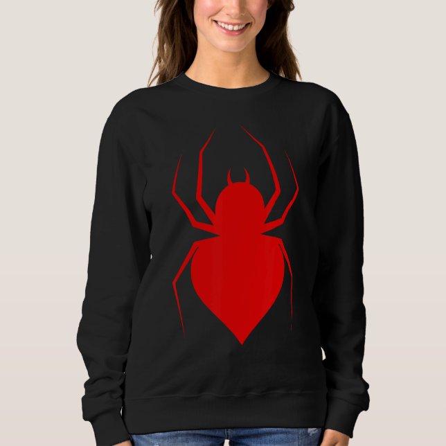 Sweatshirt Araignées à toile rouge Web Arachnophile Web (Devant)