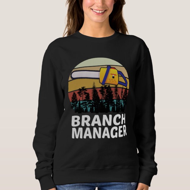 Sweatshirt Arboriculture Professional Tree Surgeon Branch Man (Devant)