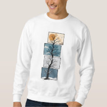 Arbre artistique esthétique des quatre saisons