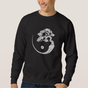 Sweatshirt Arbre Bonsaï Yin Yang Bouddhiste Japonais Zen Médi