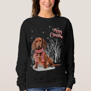Sweatshirt Arbre de Dachshund Joyeux Noël Dachshund Noël pour