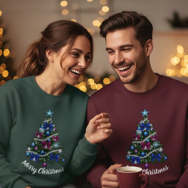 Sweatshirt Arbre de l'Hiver Merveilleux (Créateur téléchargé)