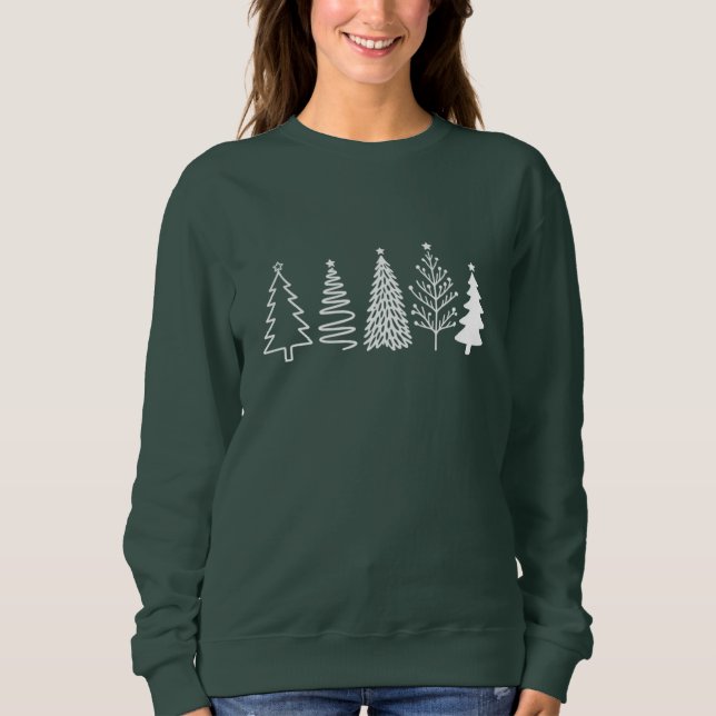 Sweatshirt Arbre de Noël (Devant)