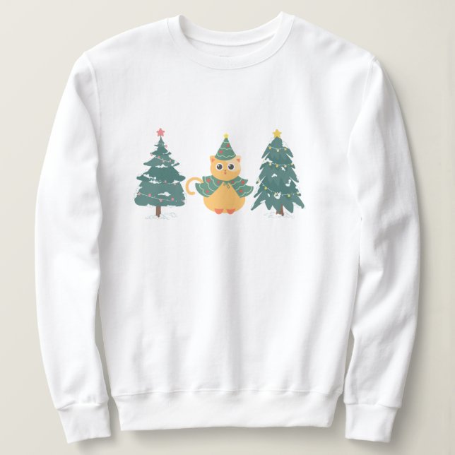 Sweatshirt Arbre de Noël (Design devant)