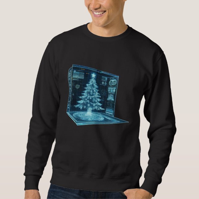 Sweatshirt Arbre de Noël artificiel (Devant)