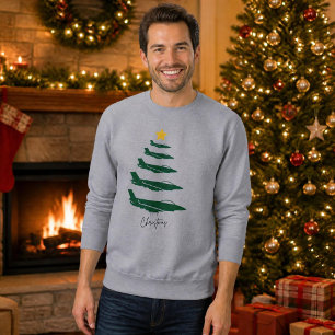 Sweatshirt Arbre de Noël d'avion militaire WW2 Aviation