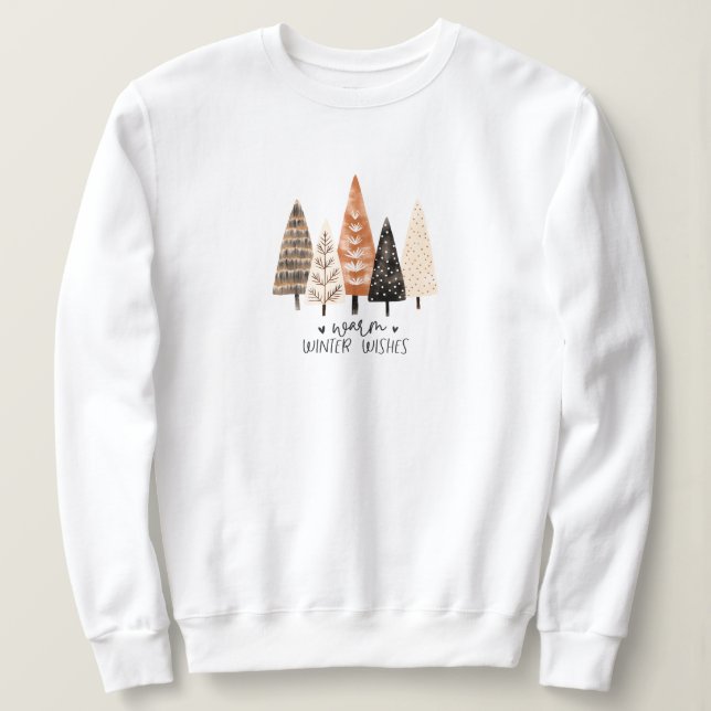 Sweatshirt Arbre de Noël hybride (Design devant)