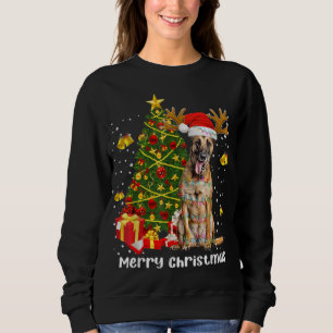 Sweatshirt Arbre de Noël Malinois belge Père Noël Xmas